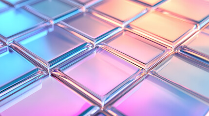 Wall Mural - geometric rainbow glass