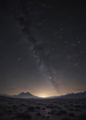Wall Mural - vast, dark night sky ablaze with countless twinkling stars , texture, astral