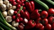 © Sarawut - Tightly arranged vegetables viewed from a 90-degree angle, warm light enhancing natural gloss and summer richness