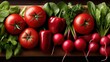 © Sarawut - Tightly arranged vegetables viewed from a 90-degree angle, warm light enhancing natural gloss and summer richness