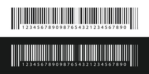 Barcode isolated on white background, Simple fake bar code, barcode scratched vector illustration , barcode icon for selling, Product Barcode, Trendy bar code for web icon in eps 10.