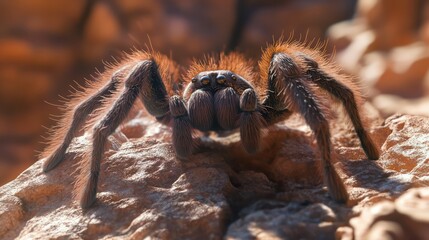 Macro closeup of a spider