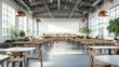 © GASTAN ALVARENDRA ST - Spacious industrial-style restaurant interior design.