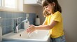 © Aquib - person girl child washing hands