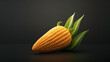 © arnanda - 3D cartoon fruit icon Corn cute