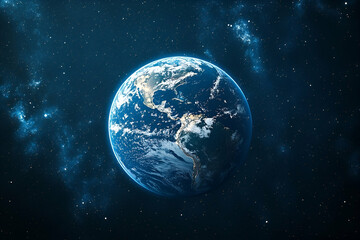 Wall Mural - Vast space panorama showcasing our planet.