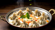 © Visions of Diversity - Turkish Manti, miniature lamb dumplings - tiny pleated parcels in garlic yogurt with paprika butter swirls