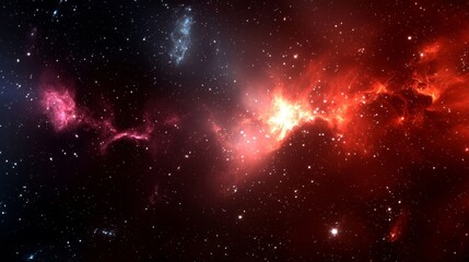Wall Mural - The cosmic beauty of bright colors melds into a unique celestial scene.