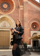 © Streetstylephoto - Young stylish girl model walks around the city of Milan.
