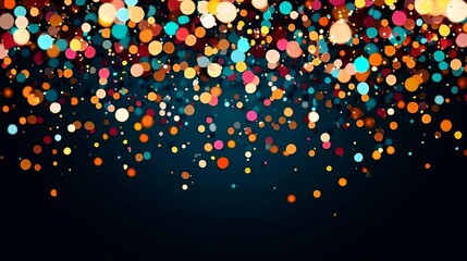 Wall Mural - Perfect backdrop filled with colorful confetti for birthdays and carnivals.