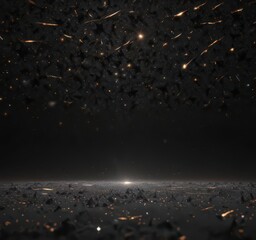 Wall Mural - countless stars blaze across a limitless black backdrop , long exposure, milky way