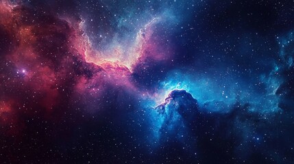 Wall Mural - captivating bright hues in a detailed nebula background.