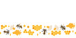 © Ангелина - Honey bees collecting nectar and producing honey in a vibrant garden setting