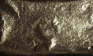Leinwandbilder - foil texture with a glittering, shiny surface, creating a luxurious, vintage backdrop. Sleek, modern
