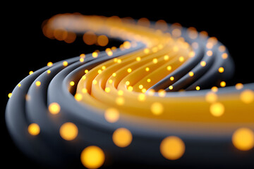Wall Mural - abstract light three-dimensional luminous particles technology sense kv main visual background