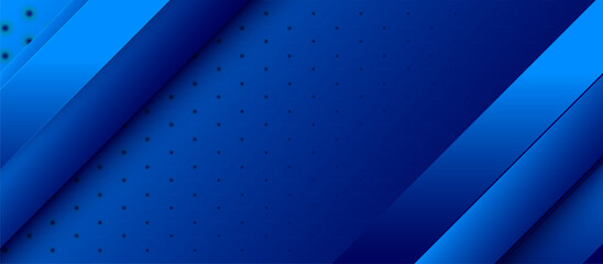 Fototapete - Blue abstract background with diagonal lines and dotted pattern