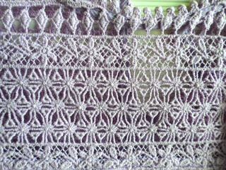 fabric with lavender lace pattern texture