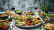 © chaowalit - Assorted Appetizer Platter, Elegant Food Display