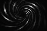 ブラックメタリックスパイラル｜高級モノクロ渦巻き背景