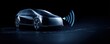 © AGI Studio - Futuristic digital rendering of a self-driving car using sensors to navigate, highlighting advanced automotive technology.