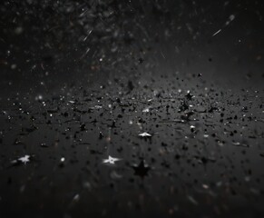 Wall Mural - diamond-like stars scattered across inky black , backdrop, sparkle, cosmic