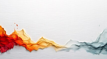 Wall Mural - abstract colorful watercolor gradient flowing on white background
