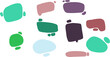 © mesym - Hand drawn vector collection of text bubbles
