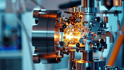 Fototapete - Intricate machinery in advanced laboratory setting showcasing cutting-edge technology and precise engineering in high-resolution quality