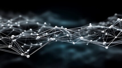 A network of nodes connected by lines.