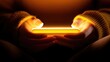 © Penatic Studio - A person is holding a glowing rectangular electronic device