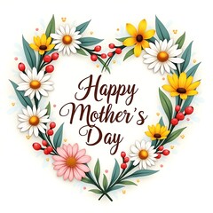  Happy Mother's Day greeting card. Happy Mother's Day concept