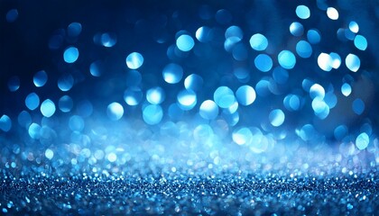 abstract blue bokeh glitter sparkle background