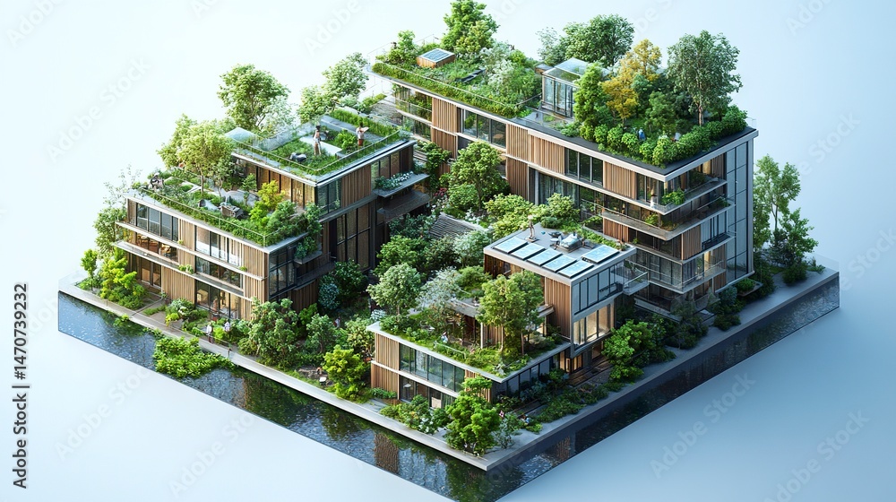 Curated visual reference: Picture Idea: Architectural Schematics Featuring Green Roofs Water Recycling Systems