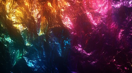 Wall Mural - glossy rainbow holographic metallic Photography background