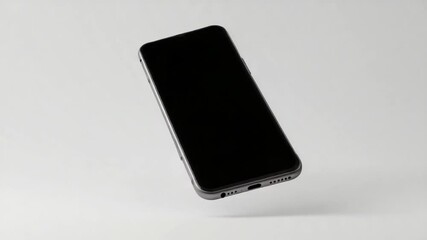 Sleek modern smartphone with a blank screen for app design and mockups