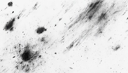 Poster - Black and White Abstract Ink Splatter Texture Background