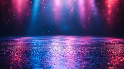 Wall Mural - distorted neon shine holographic metallic Photography background