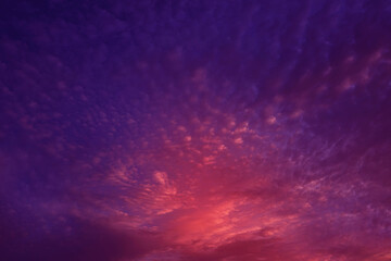Wall Mural - dark blue purple red pink orange abstract background. colorful sunset. beautiful evening sky with cl