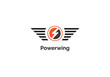 © Muhammad - Powerwing Logo Design – Winged Electric Bolt Symbol for Energy & Tech Brands