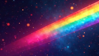 Vibrant rainbow colours displayed in a prism, showcasing spectrum hues , prism, kaleidoscope