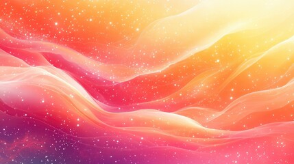 Wall Mural - dreamy pastel wave abstract background with sparkling glitters