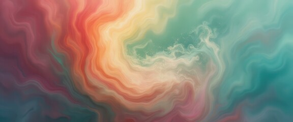 Aufkleber - Abstract swirling patterns of color in a digital environment