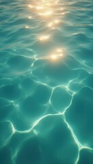 Poster - Sunlight Reflecting on Serene Water Surface Outdoors
