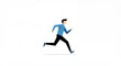 © SRI - Running person illustration in flat style