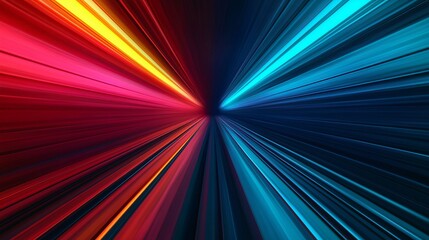 Wall Mural - abstract speed lines dynamic energy colorful motion blur red blue light streaks futuristic