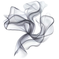 Wall Mural - Abstract Smoke Art: Captivating abstract image of smoke, showcasing ethereal swirls and dynamic shapes in a monochromatic palette, evoking a sense of mystery and fluidity.