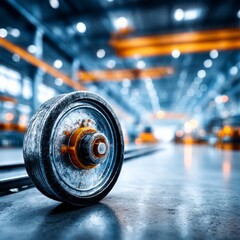 Poster - Industrial Wheel on Tracks: A Focus on Manufacturing and Heavy Machinery Infrastructure 