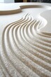© my - Intricate carved lines form a flowing, wave-like pattern in off-white stone
