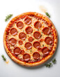 © Chang_Chanvit - Classic Pepperoni Pizza on White