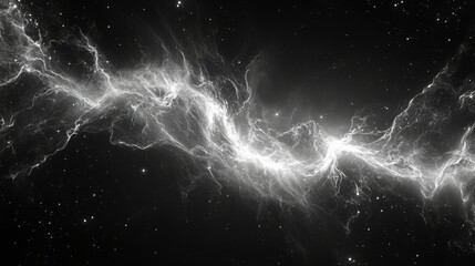 Wall Mural - abstract cosmic energy glowing plasma stream in space
